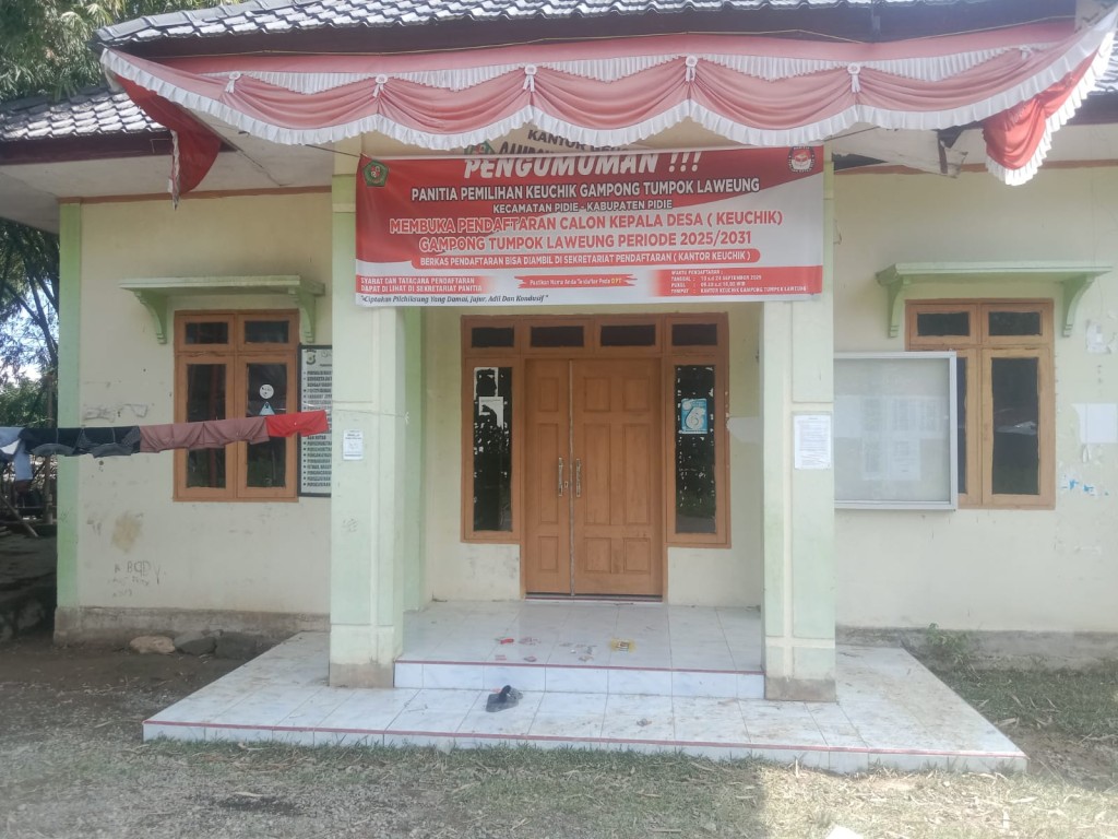 kantor geusyik gampong tumpok laweung